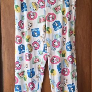 Snoopy Peanuts Camp Snoopy Woodstock Chill Pajama Bottoms XL/XG